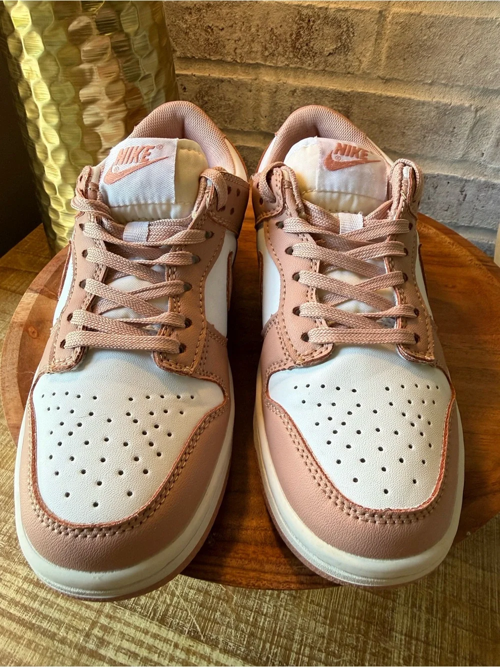 Nike Dunk Low Retro Pink/White Sneakers size 5.5 Women